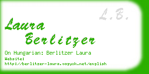 laura berlitzer business card